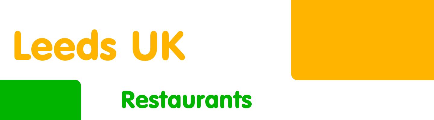 Best restaurants in Leeds UK - Rating & Reviews